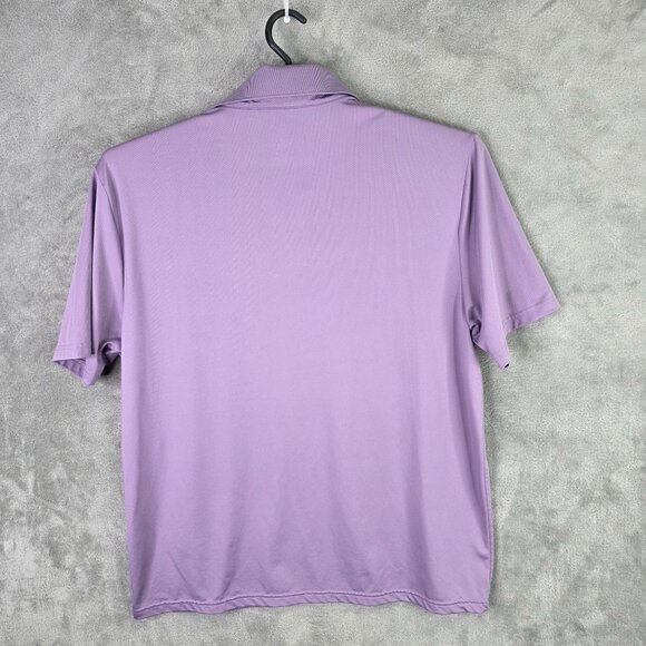 Mens Member's Mark Purple Performance Polo Shirt Short Sleeve Polyester Size XL - Picture 3 of 6